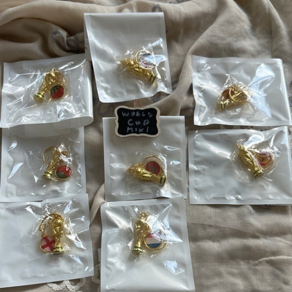 World Cup Mini Trophy Pin Keychain.SOLD INDIVIDUALLY!
